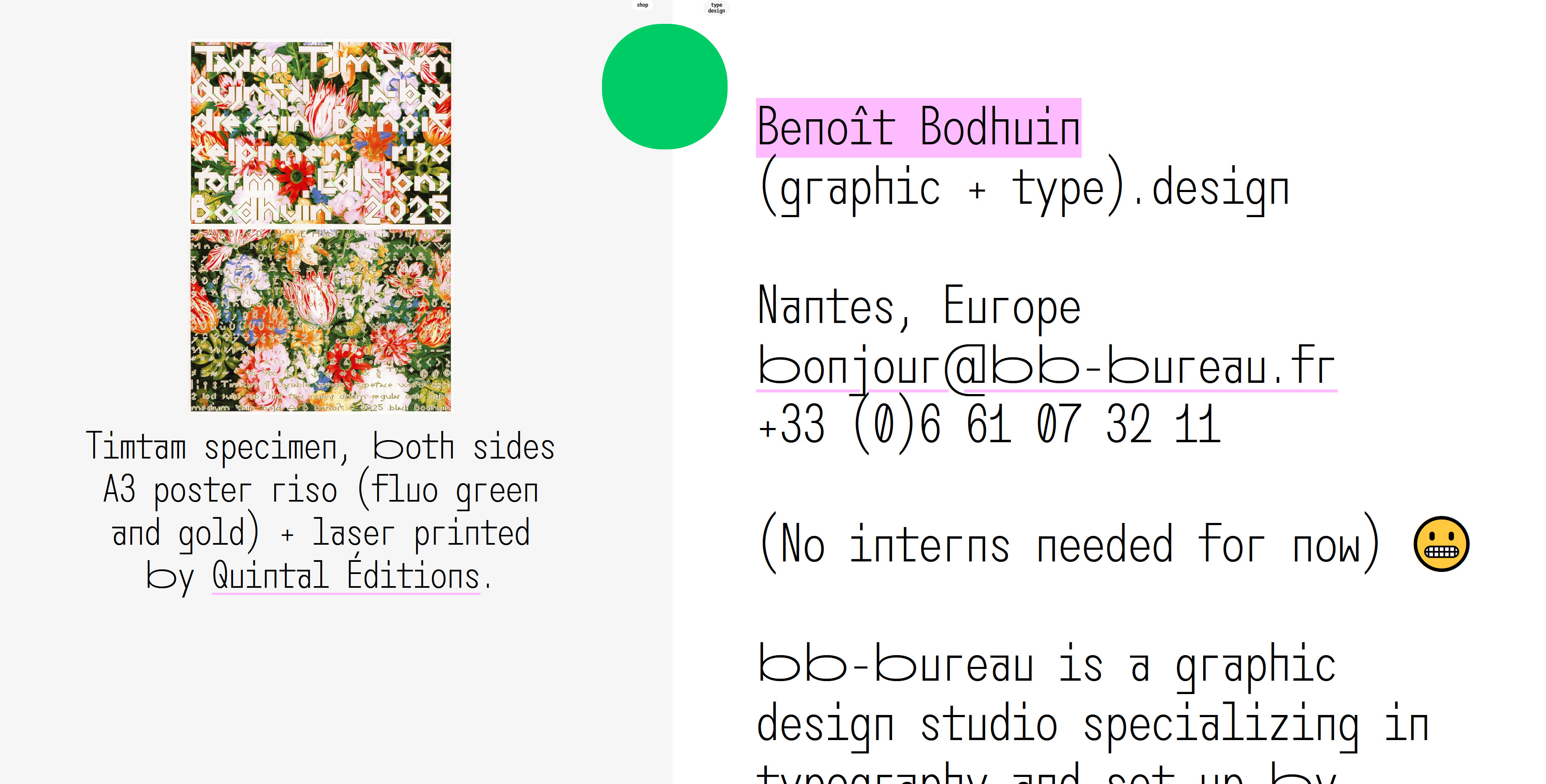 Benoît Bodhuin作品